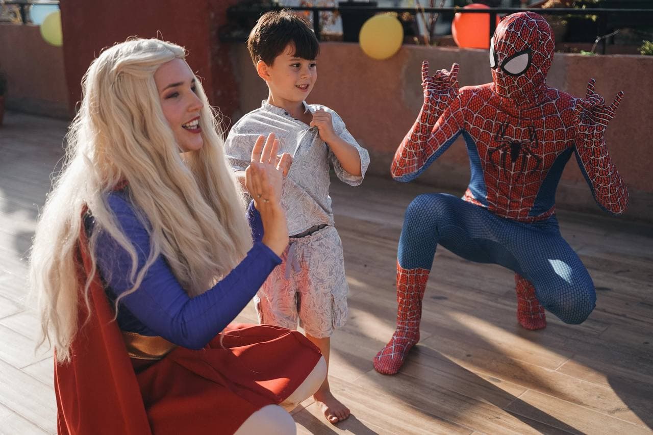 Supergirl and Spider-Man